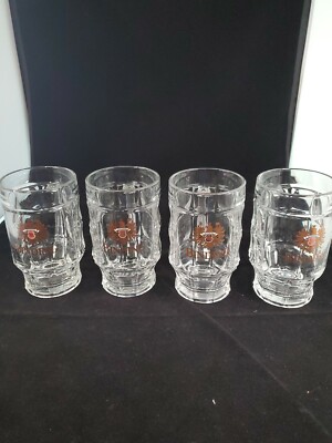 Lot of  Barrel-Body GLASS O.5L German BINDING Beer BIER MUG Bierbrauer seit 1870