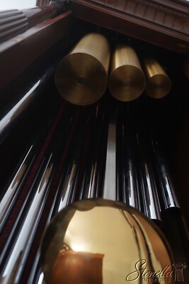 F64699EC: ELLIOT 9 Tube Highly Inlaid & Carved Mahogany