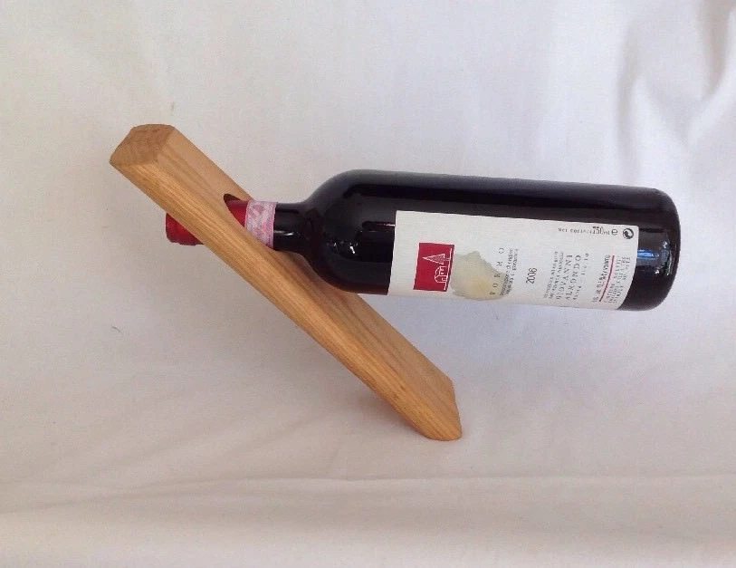 Balancing wine bottle holder sale