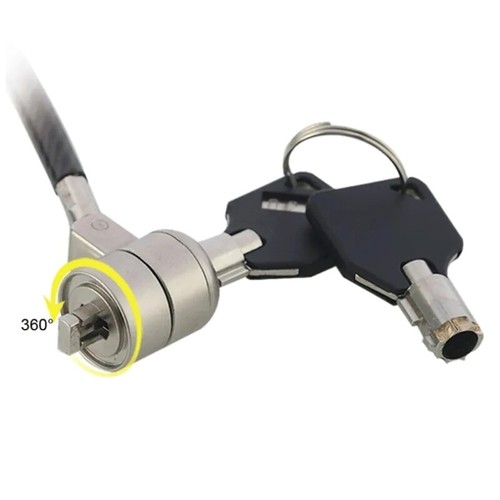 PC Laptop Cable Lock & Security Cable for 6x2.5mm Hole Laptop Anti-Theft Chain - Bild 7 von 8