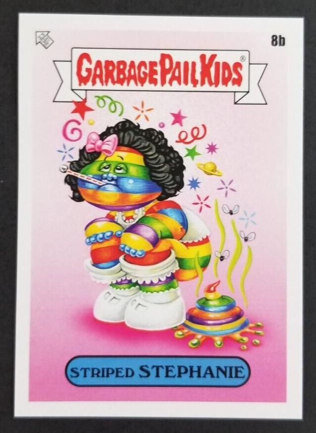 Striped Stephanie 2022 Garbage Pail Kids Bookworms Topps Card #8b