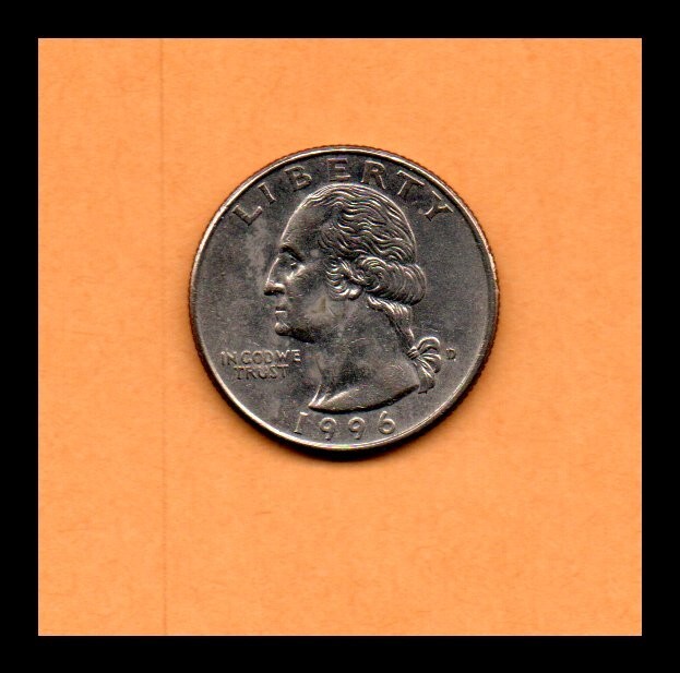 USA US United States ¼ Quarter Dollar 1996 