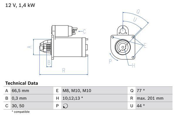 Bosch Anlasser 0 986 022 800-image