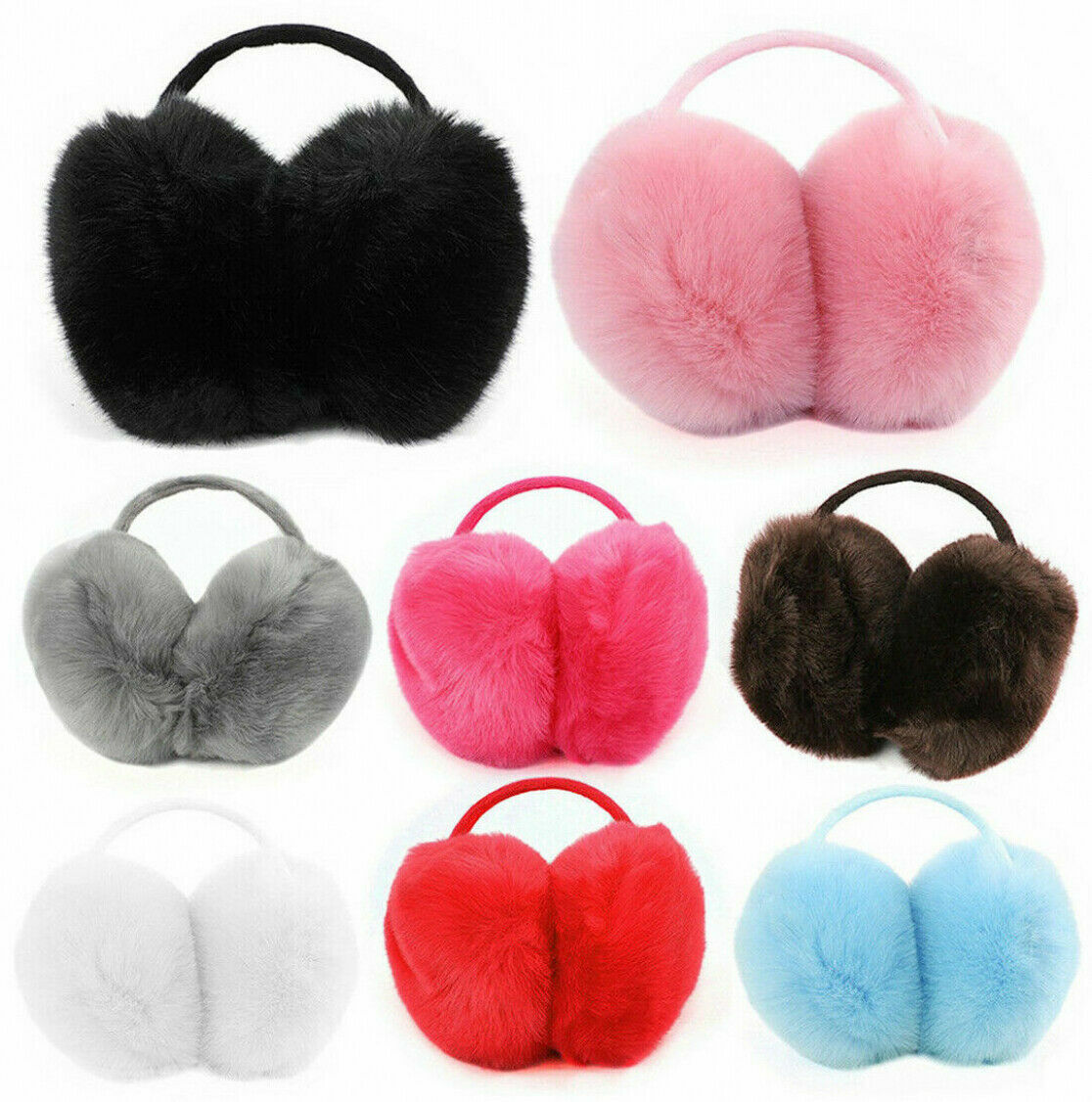 APL Pelliccia soffice scaldorecchie scalda orecchie inverno caldo spesso peluche testa per donna ragazza ☀