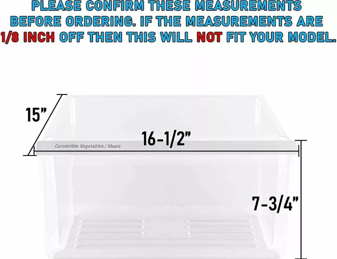 Crisper Drawer for Kenmore 10651123210 10659966801 10651122210 10650023211 NEW