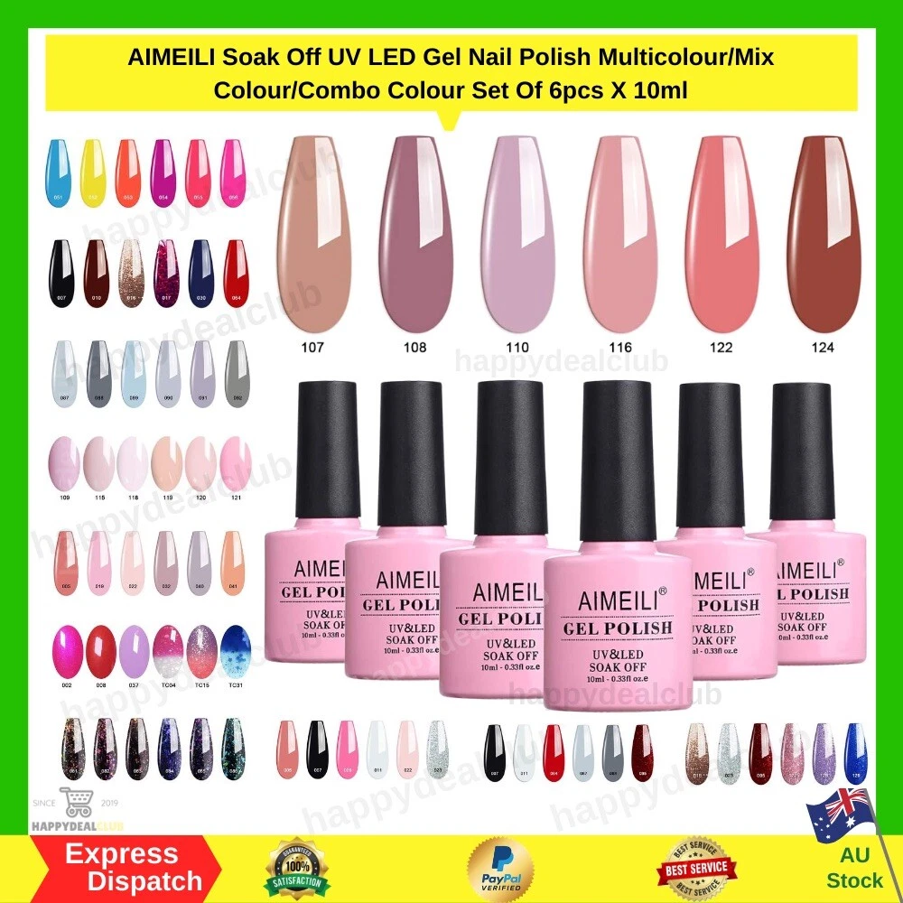 Gel Nail Polish Set-gel Polish Set Soak Off Nail Varnish Salon Diy Nail Art  At Home | Fruugo NO
