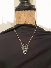 Blue Topaz, Aquamarine, and Sapphire Sundance Necklace