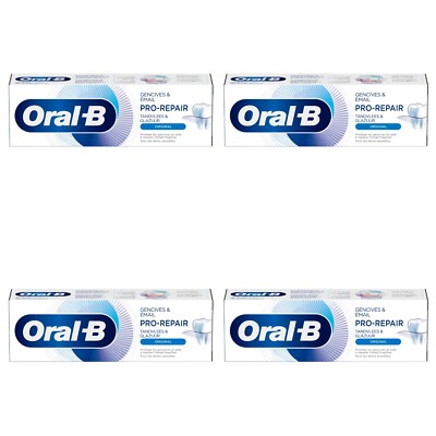 Oral-B Pro-Repair Zahnpasta Original Zahnfleisch und Schmelz 4er Pack,4x75ml,OvP