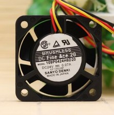 Sanyo 109P0424H6D20 24V 4020 0.07A 4cm 3 line cooling fan