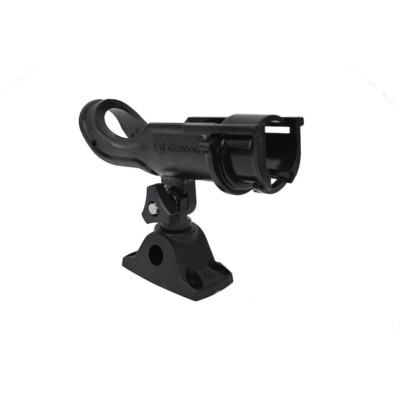 5009-4 Attwood Marine Heavy-Duty Adjustable Rod Holder Ergonomic Design  (Black)