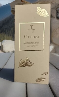 Thymes Goldleaf Perfumed Body Creme NEW 9.25oz ALOE VERA  HONEY BEE POLLEN  Pump