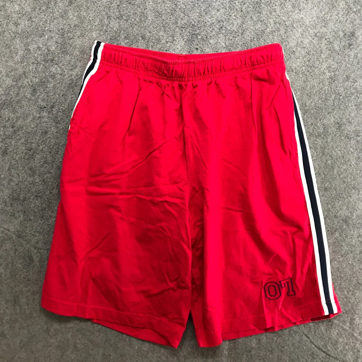 Mens red shop cotton shorts