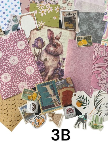 50/100 Junk Journal Scrapbooking Paper Stickers Stamps Off Cuts DIY Mix Craft BN - Picture 31 of 55