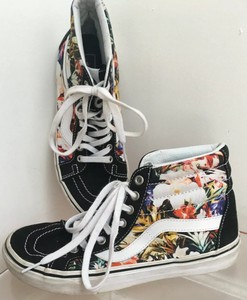 multi colored high top vans