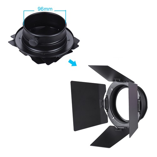 Photography Barn Door & Honeycomb Grid & 4 Color Filters for Video Lights Y4A8 - Picture 8 of 11