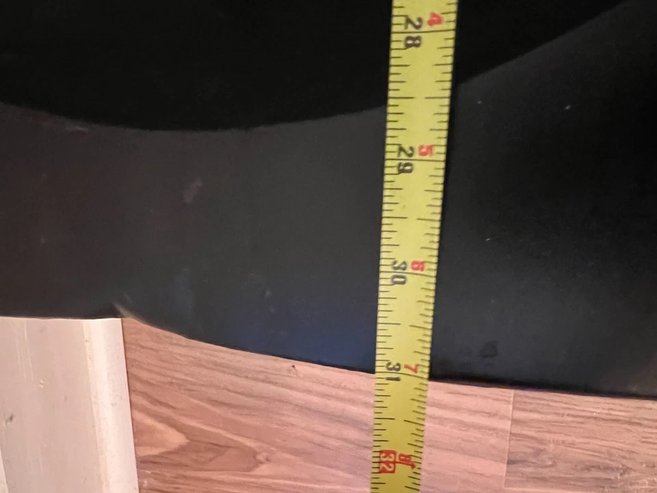 Bandeja para masa de madera negra Pottery Barn 31" x 14" x 7" de alto segura para alimentos Foto 3 de 4