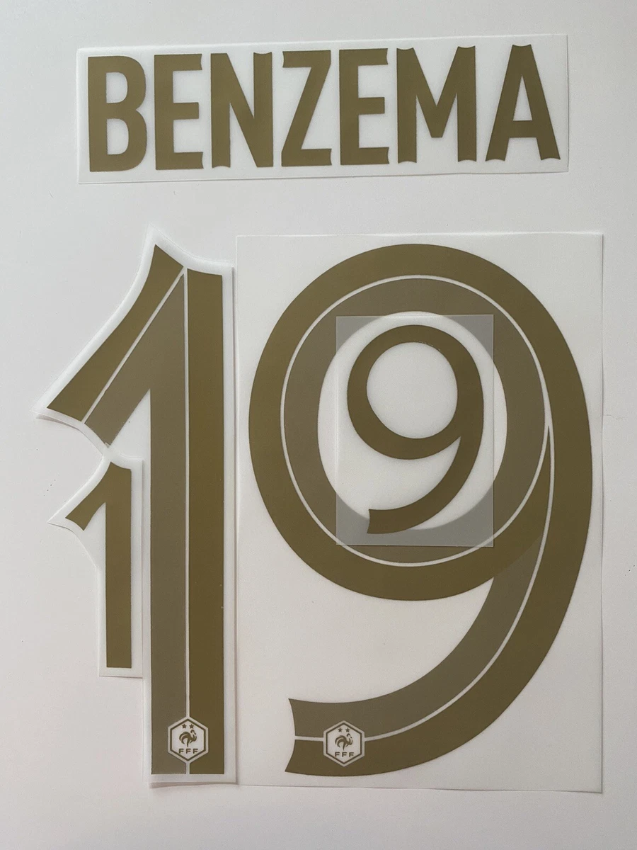 Flocage Officiel - Réal Madrid, Benzema, 2017/2018, Home, Bleu - Footpress