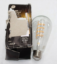 GE Vintage Style 60Watt EQ ST19 LED Light Bulb Clear Glass Warm Candle 250 lumen