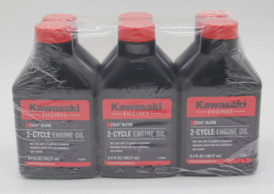 OEM Kawasaki 2-Cycle Engine Oil 6.4FL OZ-6pck -mix w/ 2.5 gal of gas- 99969-6084