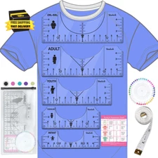 Tshirt Ruler Guide Vinyl Alignment, Shirt Measurement Tool Placement Center Desg