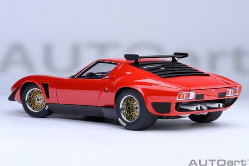 1968 LAMBORGHINI MIURA JOTA SV RED 1:18 by AUTOart #79171 NEW IN BOX NEW RELEASE - Picture 3 of 24
