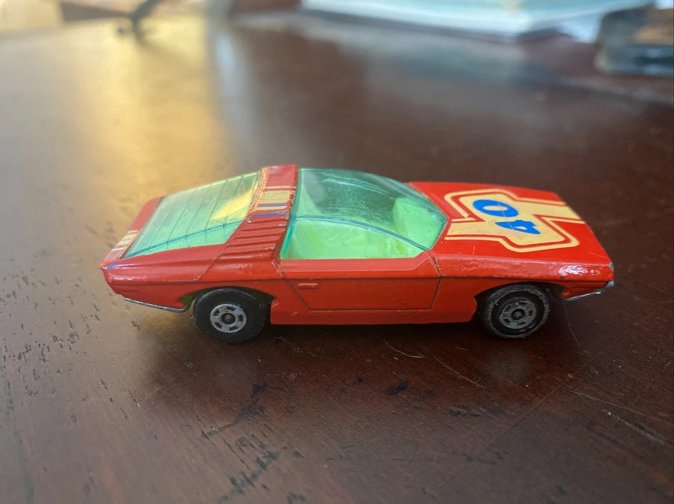 VINTAGE 1971 Nº 40 LESNEY INGLATERRA MATCHBOX SUPERRÁPIDO VAUXHALL GUILDSMAN COCHE ROJO Foto 2 de 4