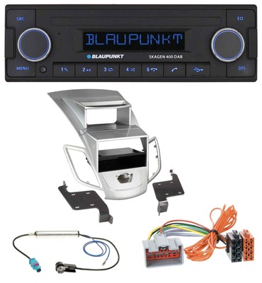 Blaupunkt DAB USB Bluetooth MP3 Autoradio für Ford Fiesta Display 08-10 silber