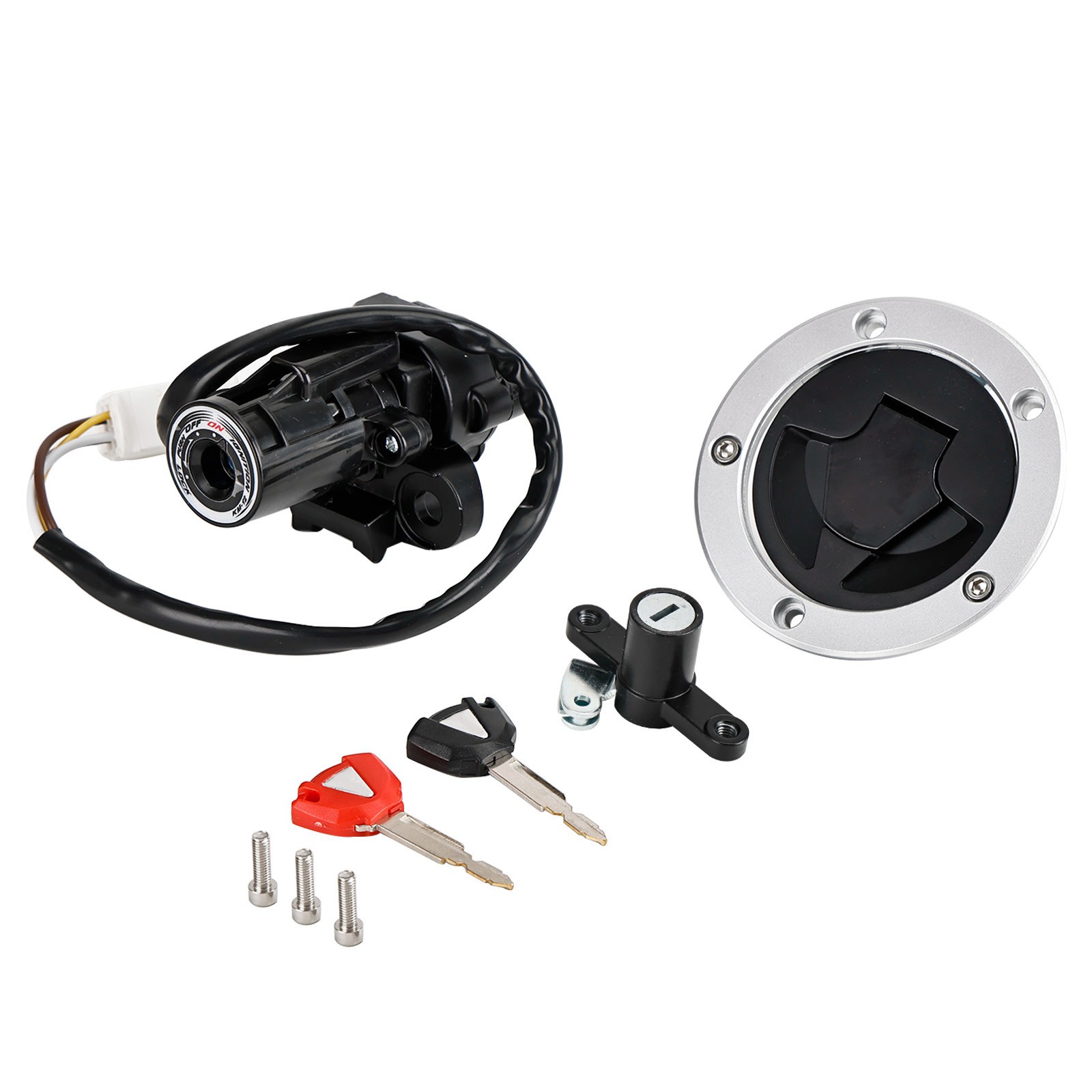 Ignition Switch Fuel Cap Lock Set For Kawasaki Ninja 650 ER-6F ER-6N 12-16 US