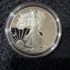 2004  AMERICAN EAGLE 1 OZ SILVER PROOF $1 BULLION COIN ~ US MINT w/ BOX & COA