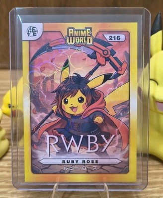 Pikachu Cosplay - Ruby Rose - RWBY - Bubble Holo - Anime World - #216 - NM