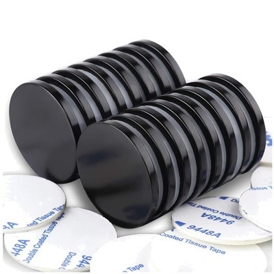 Small Neodymium Magnets, Brushed Nickel Finish