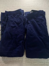 Grey's Anatomy XS Women's Navy Straight Leg Scrub Pants Set of 2