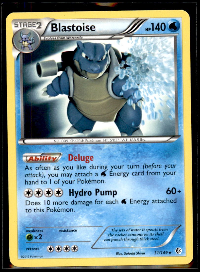 PokemonTCG - Blastoise Rare Boundaries Crossed 31/149 LP