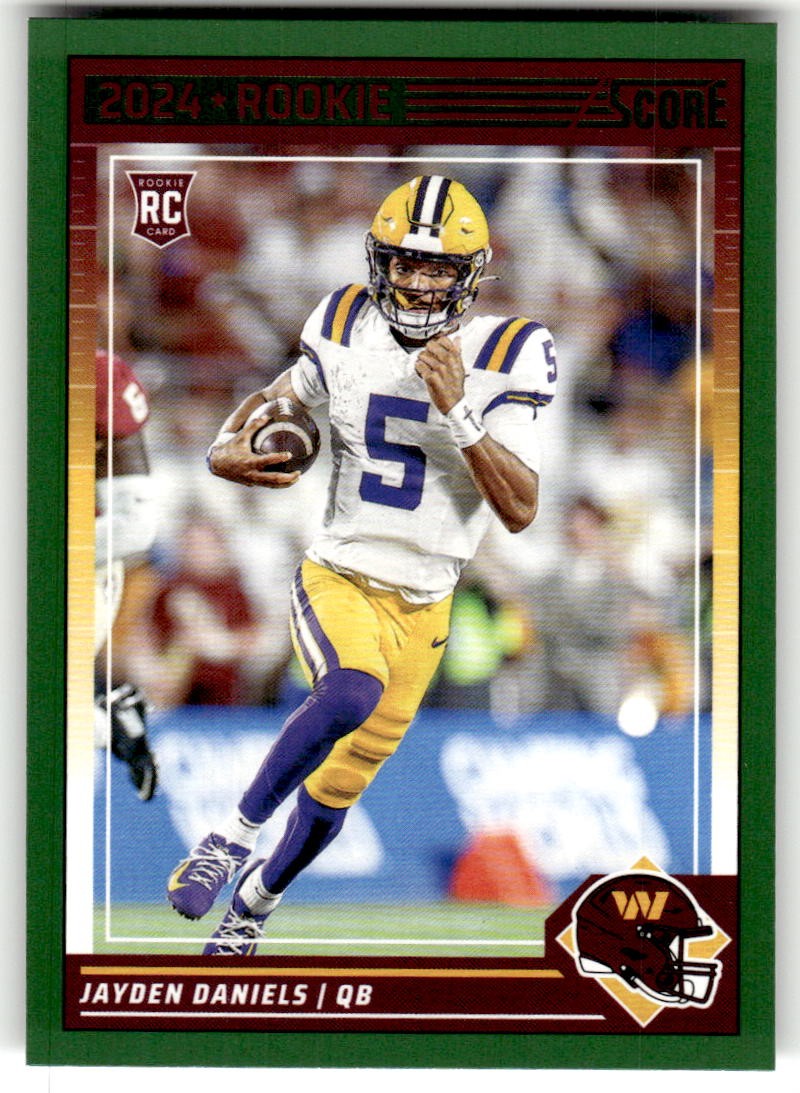 2024 Score Jayden Daniels Green Rookie #302