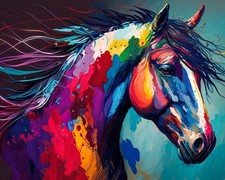 Paint by Numbers for Adults Beginner Horse Paint by Number Kits DIY Acrylic Pain