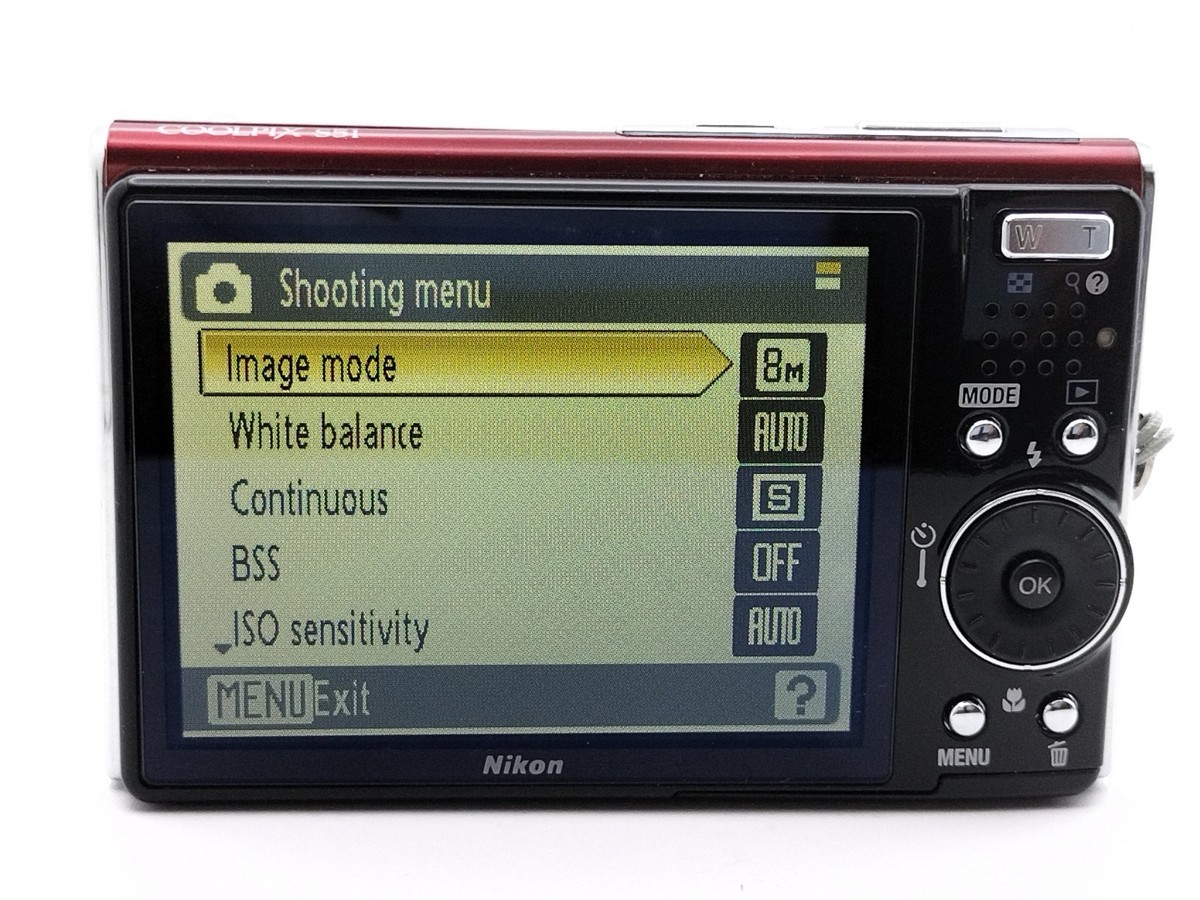 Nikon COOLPIX S51 Red 8.1MP 3x Zoom Compact Digital Camera from