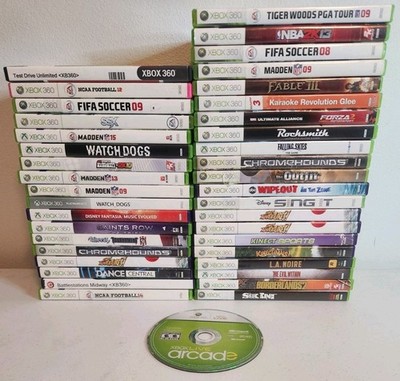 35+ Xbox 360 Game Lot NCAA Football 14 12 Fable III Borderlands 2 Untested