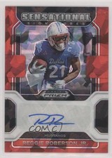 2023 Panini Chronicles Draft Picks Red Ice Prizm Reggie Roberson Jr Auto bn5