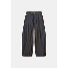 ZARA ZW COLLECTION BARREL MID-WAIST JEANS