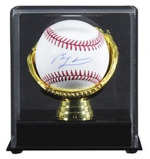 Cubs Ben Zobrist Authentic Signed Robert Manfred OML Baseball W/ Case BAS