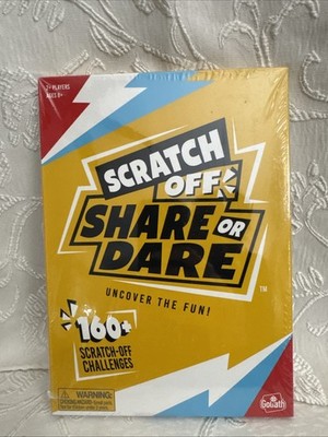 Goliath Scratch Off Share or Dare Game 160+ Challenges Ages 8+ BRAND NEW