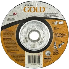 Cut-Off & Grinding Wheel, Type 27, 4 1/2 In Dia, 0.125 In Thick, 5/8"-11 Arbor