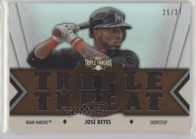 2012 Topps Triple Threads Relics Sepia 25/27 Jose Reyes #TTR-44 1u6