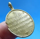 AWESOME 18TH RELIGIOUS MEDAL ANTIQUE HOLY TRINITY & PRAYER TO THE HOLY GOD