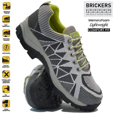 MENS SHOCK ABSORBING STEEL TOE CAP SAFETY WORK HIKER SHOES BOOTS TRAINERS SIZE - Image 1 of 4