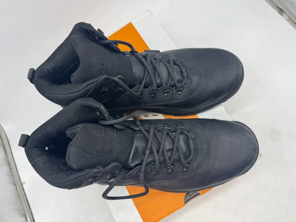Timberland White Ledge Mid Waterproof Hiking Boots Mens 11 Black Leather Lace-Up Men main image 3