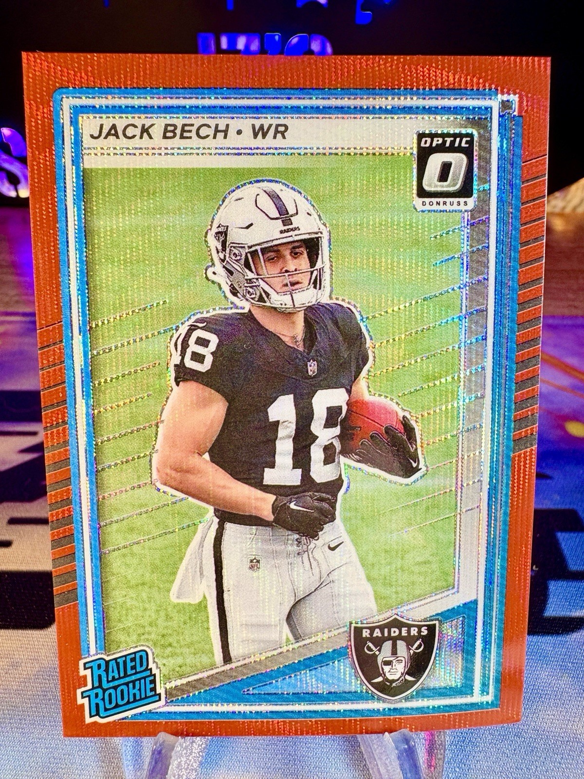 2025 Jack Bech Panini Donruss Optic Preview Red Wave Prizm Rated Rookie #320