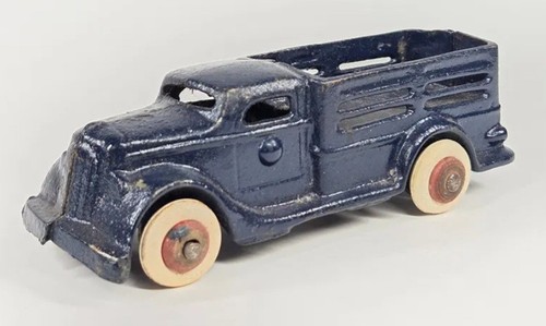 Vintage 1930's Hubley/Arcade Cast Iron Stake Truck 5" inch Rare
