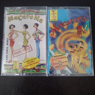 2 Macarena Cassette Lot: Los Del Rio Non Stop Bayside Boys Mix - New Sealed