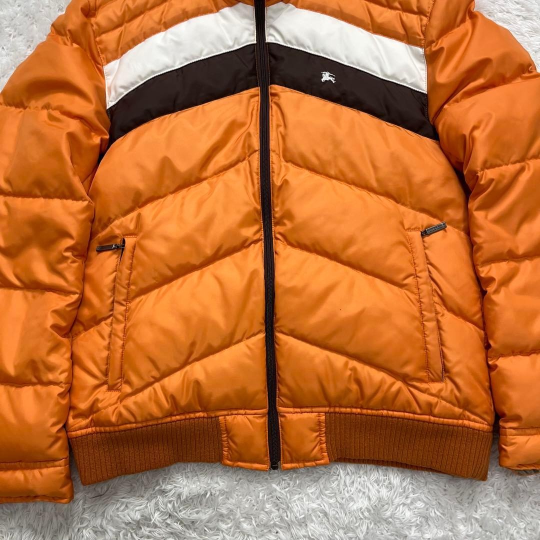 BURBERRY BLACK LABEL Down Jacket Size M Orange From Japan thumbnail 5